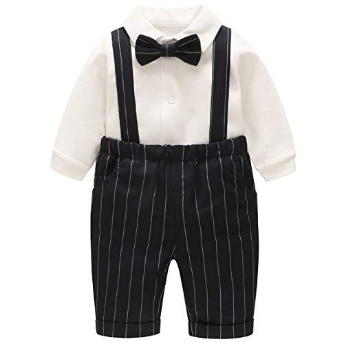 Famuka baby Jungen Kleidung baby Strampler Jungen Anzug (Langarm, 0-3 Monate/59) von Famuka