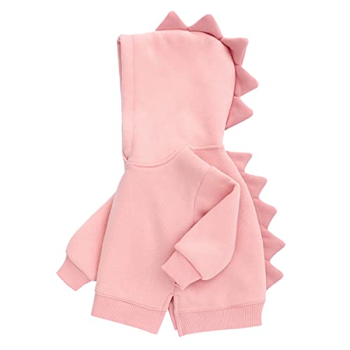 Famuka Baby Kapuzenpullover Kleinkinder Hoodie Jungen Mädchen Einfarbig Sweatshirt Pullover (18 Monate, 90, Rosa) von Famuka