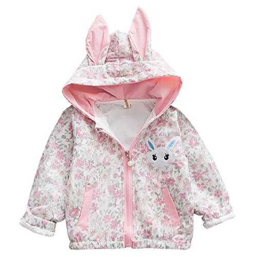 Famuka Baby Mädchen Jacke Frühjahr Sommer Übergangsjacke Babykleidung (Rosa, 3-6 Monate) von Famuka