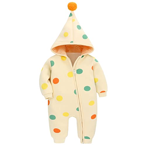 Famuka Baby Strampler Jungen Mädchen Spieler Overall Outfit Schlafanzug Baby Kleidung (18 Monate, 80, Gelb) von Famuka