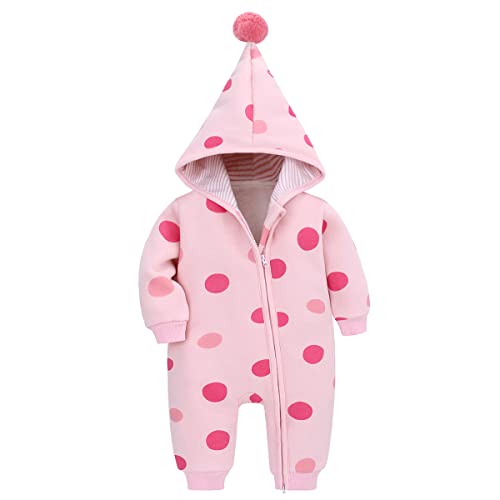 Famuka Baby Strampler Jungen Mädchen Spieler Overall Outfit Schlafanzug Baby Kleidung (3 Monate, 52, Rosa) von Famuka