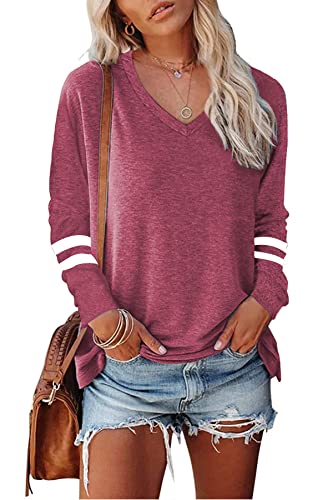 Famulily Longsleeve Tops Winter Weihnachten Geschenk für Damen Burgund S von Famulily