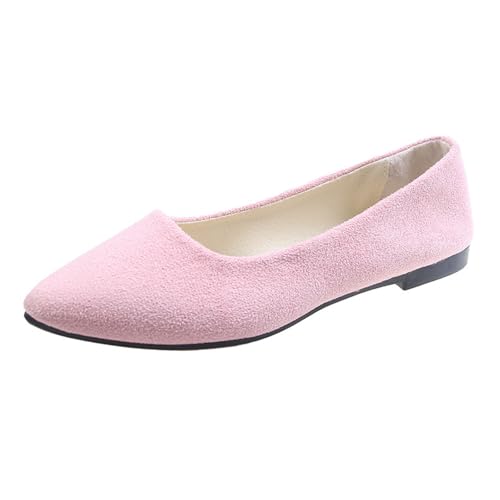 Ballerina weiß, Spitze Ballerinas Damen Weiss Sommer Mittelalter Sommerschuhe Wildleder Tanzschuhe Ballerina Trachtenschuhe Ballettschuhe Weiche zum Kleid Sportliche Halbschuhe, PK2, 43 von Famzuneu