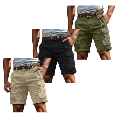 Famzuneu herren shorts, 3er Pack Cargo Shorts Herren Kurz Hosen Cargohose mit Reißverschluss und Knopf Mehrere Taschen Arbeitshosen Männer Sommer Bermuda Shorts Geschnittene Outdoorhose XL Famzuneu herren shorts, 3er Pack Cargo Shorts Herren Kurz Hosen Cargohose mit Reißverschluss und Knopf Mehrere Taschen Arbeitshosen Männer Sommer Bermuda Shorts Geschnittene Outdoorhose XL von Famzuneu