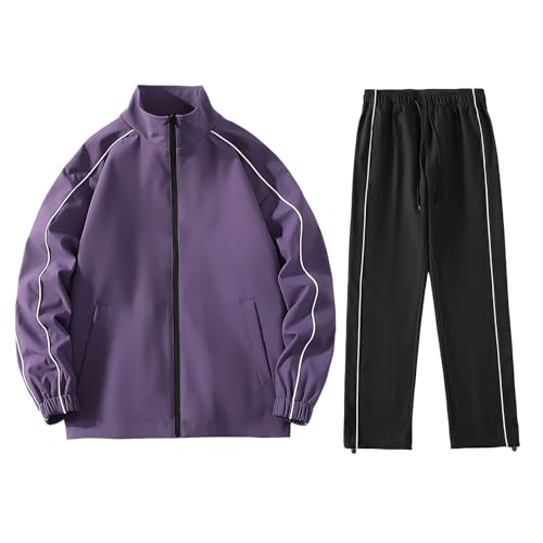 Famzuneu männer trainingsanzug, Sportanzug Herren 5xl Baggy Freizeitanzug Jogginganzug Set Fitness Gym Trainingsanzug Trainingsanzüge Baumwolle 2-Teilig Zweiteiler Sport Anzug Sportanzug von Famzuneu