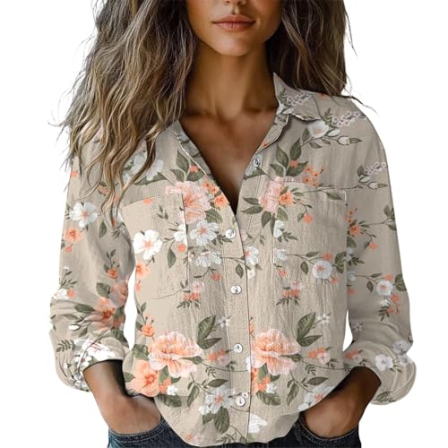 Famzuneu musselin, Leinenhemd Damen Langarm Sommer Boho Kleidung Leinenbluse Hemdbluse Vintage Blumen Bluse Große Größen Musselin Strandhemd Langarmshirts Italienische Strand Blusenshirt M Famzuneu musselin, Leinenhemd Damen Langarm Sommer Boho Kleidung Leinenbluse Hemdbluse Vintage Blumen Bluse Große Größen Musselin Strandhemd Langarmshirts Italienische Strand Blusenshirt M von Famzuneu
