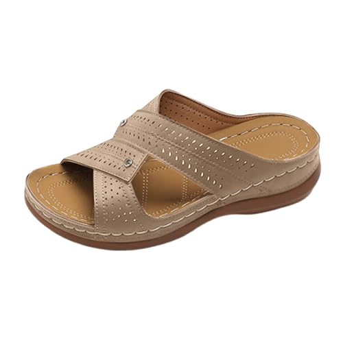 Famzuneu plateau sandaletten damen leder, sandalen trekking damen, Damen Sandalen Mode Sommer Keilabsatz Bequem Leicht Slip-On Schuhe Casual Freizeit Strand Urlaub Reise, 43 Famzuneu plateau sandaletten damen leder, sandalen trekking damen, Damen Sandalen Mode Sommer Keilabsatz Bequem Leicht Slip-On Schuhe Casual Freizeit Strand Urlaub Reise, 43 von Famzuneu