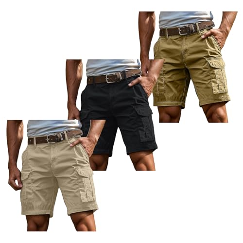 Famzuneu shorts herren 4xl, 3er Pack Cargo Shorts Herren Kurz Hosen Cargohose mit Reißverschluss und Knopf Mehrere Taschen Arbeitshosen Männer Sommer Bermuda Shorts Geschnittene Outdoorhose L Famzuneu shorts herren 4xl, 3er Pack Cargo Shorts Herren Kurz Hosen Cargohose mit Reißverschluss und Knopf Mehrere Taschen Arbeitshosen Männer Sommer Bermuda Shorts Geschnittene Outdoorhose L von Famzuneu
