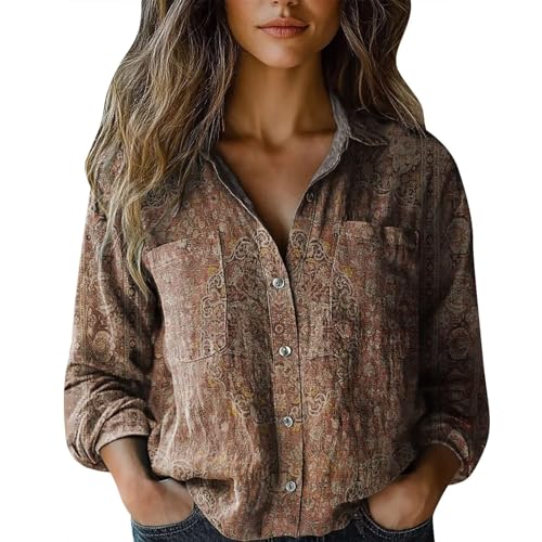blusen & tuniken für damen große größen, Leinenhemd Damen Langarm Sommer Boho Kleidung Leinenbluse Hemdbluse Vintage Blumen Bluse Große Größen Musselin Strandhemd Langarmshirts Italienische Strand blusen & tuniken für damen große größen, Leinenhemd Damen Langarm Sommer Boho Kleidung Leinenbluse Hemdbluse Vintage Blumen Bluse Große Größen Musselin Strandhemd Langarmshirts Italienische Strand von Famzuneu