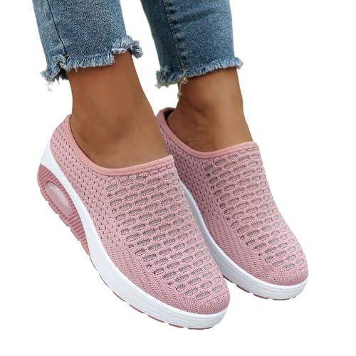 hausschuhe damen pantoletten, Orthopädische Schuhe Damen Sommer Air Cushion Slip On Hausschuhe Luftkissen Sandalen Mesh Atmungsaktiv Walkingschuhe Diabetiker Orthoback Schuhe Freizeit Leicht Rosa 42 hausschuhe damen pantoletten, Orthopädische Schuhe Damen Sommer Air Cushion Slip On Hausschuhe Luftkissen Sandalen Mesh Atmungsaktiv Walkingschuhe Diabetiker Orthoback Schuhe Freizeit Leicht Rosa 42 von Famzuneu