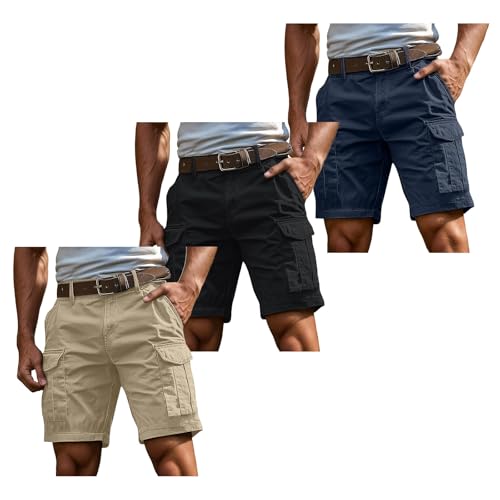 kurze hosen herren cargo shorts, 3er Pack Cargo Shorts Herren Kurz Hosen Cargohose mit Reißverschluss und Knopf Mehrere Taschen Arbeitshosen Männer Sommer Bermuda Shorts Geschnittene Outdoorhose XL kurze hosen herren cargo shorts, 3er Pack Cargo Shorts Herren Kurz Hosen Cargohose mit Reißverschluss und Knopf Mehrere Taschen Arbeitshosen Männer Sommer Bermuda Shorts Geschnittene Outdoorhose XL von Famzuneu