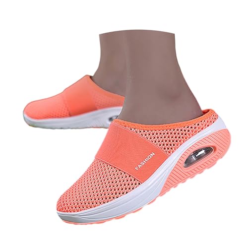 orthopädische schuhe damen sommer sandalen, Orthopädische Schuhe Damen Sommer Air Cushion Slip On Hausschuhe Luftkissen Sandalen Mesh Atmungsaktiv Walkingschuhe Diabetiker Orthoback Schuhe Orange 42 orthopädische schuhe damen sommer sandalen, Orthopädische Schuhe Damen Sommer Air Cushion Slip On Hausschuhe Luftkissen Sandalen Mesh Atmungsaktiv Walkingschuhe Diabetiker Orthoback Schuhe Orange 42 von Famzuneu