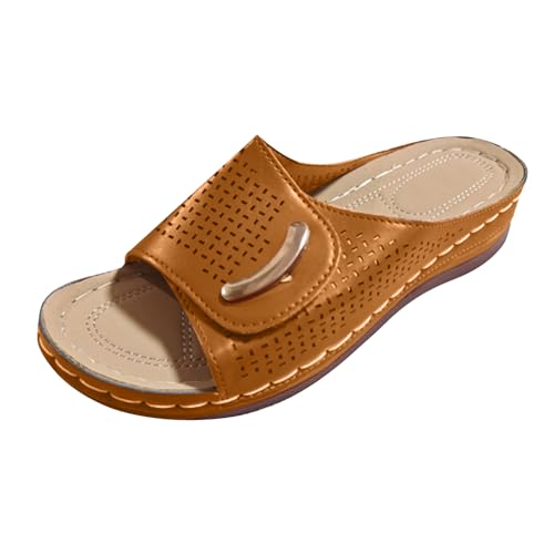 sandalen damen breite füße leder, ballerinas rot, Damensandalen mit Keilabsatz für Sommer Casual Style Strandurlaub Bequeme Freizeitschuhe mit fester Passform für Damen, 37 sandalen damen breite füße leder, ballerinas rot, Damensandalen mit Keilabsatz für Sommer Casual Style Strandurlaub Bequeme Freizeitschuhe mit fester Passform für Damen, 37 von Famzuneu