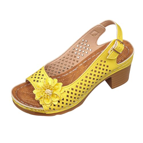 sommerschuhe damen bequem sandalen, braune sandalen, Damen Sandalen Bequeme Freizeitschuhe mit Keilabsatz Blumenmuster für Sommer Strand elegante offene Zehenpartie leichte Hausschuhe atmungsaktiv sommerschuhe damen bequem sandalen, braune sandalen, Damen Sandalen Bequeme Freizeitschuhe mit Keilabsatz Blumenmuster für Sommer Strand elegante offene Zehenpartie leichte Hausschuhe atmungsaktiv von Famzuneu
