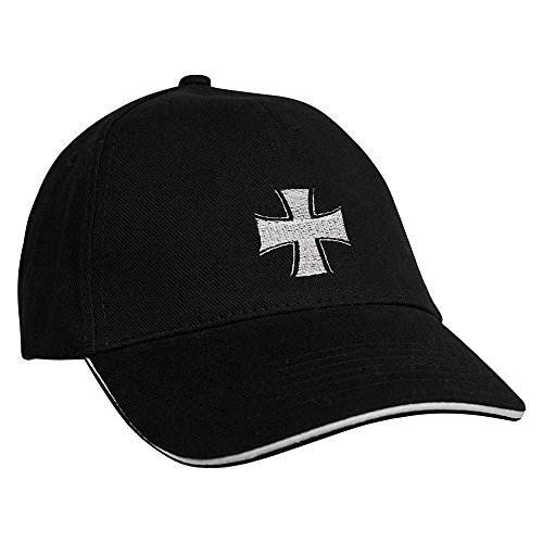 Fan-O-Menal Textilien Baseballcap mit Einstickung Eisernes Kreuz 68284 Farbe schwarz von Fan-O-Menal Textilien