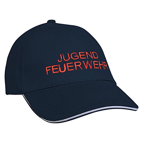 Fan-O-Menal Textilien Baseballcap mit Einstickung Jugendfeuerwehr 68300 in versch. Farben Farbe Navy von Fan-O-Menal Textilien