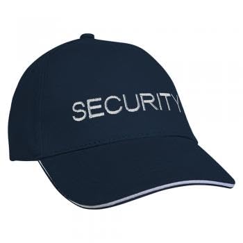 Fan-O-Menal Textilien Baseballcap mit Einstickung Security 68298 in versch. Farben Farbe Navy von Fan-O-Menal Textilien