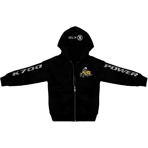 Fan-O-Menal Textilien Kapuzenjacke mit Stickerei und Print K700 Power Bagger - 132144 Gr. XS-5XL Größe XL von Fan-O-Menal Textilien