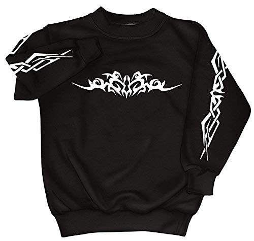 Fan-O-Menal Textilien Sweatshirt mit Print - Tattoo Tribal - 09073 Gr. S-4XL Farbe schwarz, Größe XXL von Fan-O-Menal Textilien