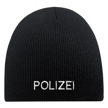 Beanie-Mütze Polizei 55602 schwarz von Fan-O-Menal