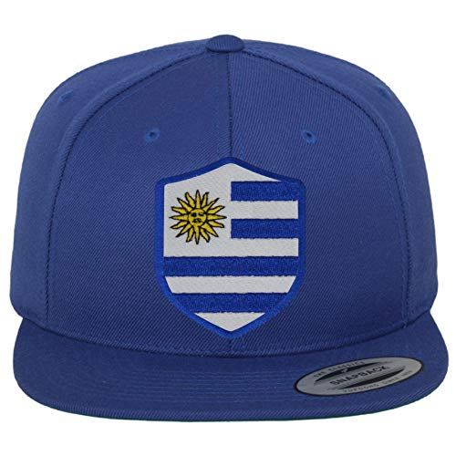 FanShirts4u Classic Snapback Uruguay mit Wappen Baseball Cap (Cap blau/Wappen blau) von FanShirts4u