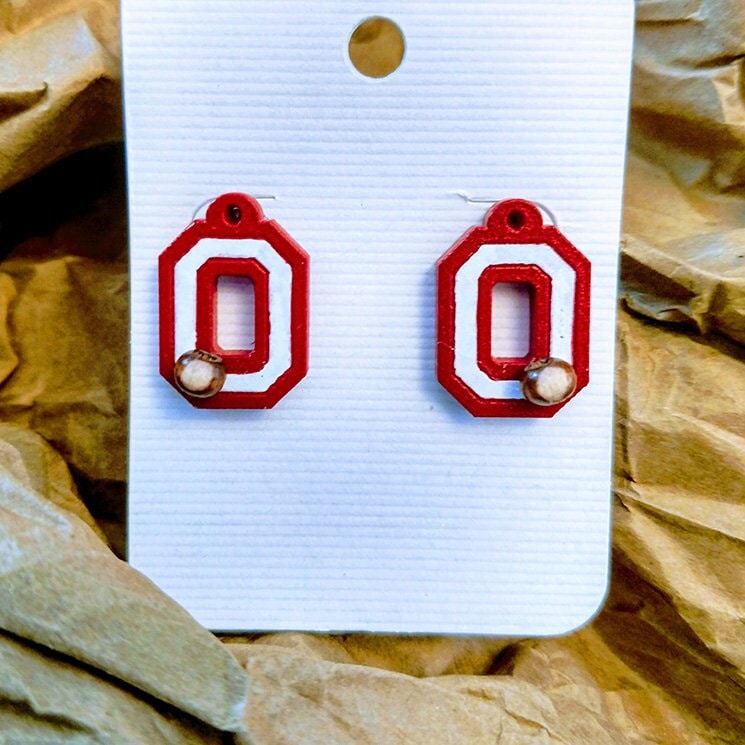 Ohio State Ohrringe, Buckeye Ohrringe Ohio State Ohrringe, Buckeye Ohrringe von FanaticFab