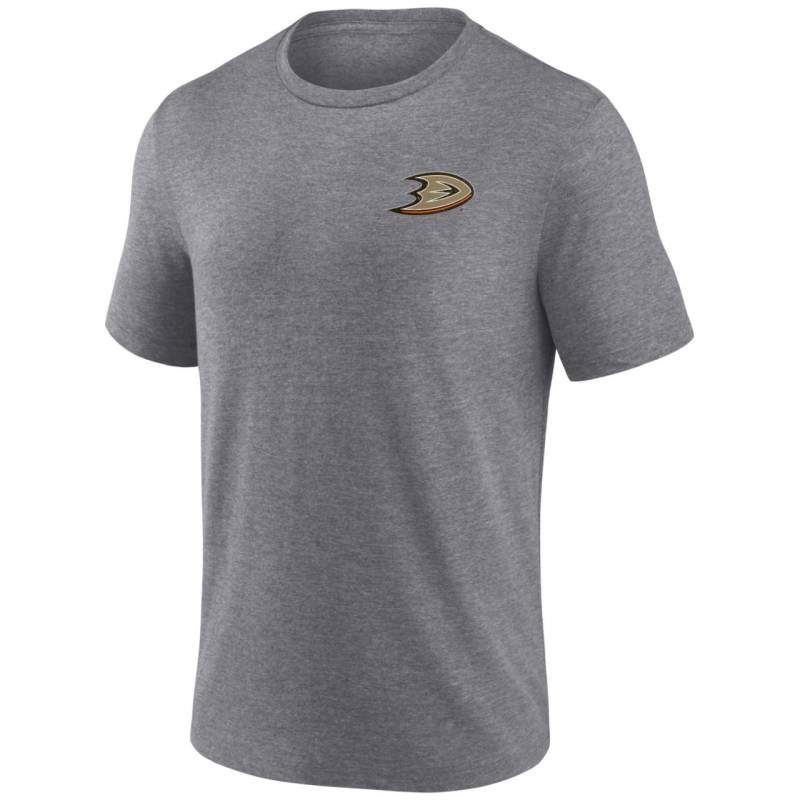 Anaheim Ducks Tri-Blend Backprint Shirt heather grey von Fanatics