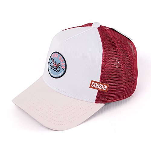 Coastal Cap - Djinns Cap - Baseball Cap Trucker Cap Limited Edition, viele Verschiedene Varianten - HFT Cut&Sew - Surf Naked - Surfari - Ruined (Pink Grab-White pink) von Fanatics