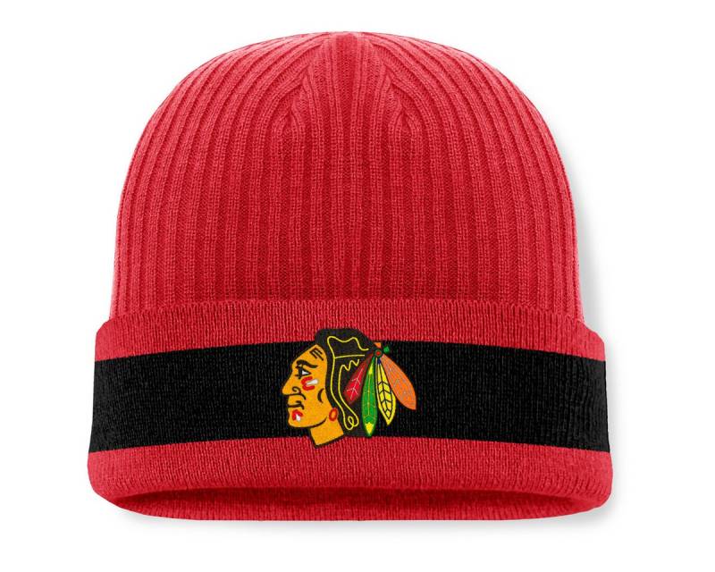 Fanatics Bommelmütze Fanatics Mütze Chicago Blackhawks A/ Beanie Cuff von Fanatics