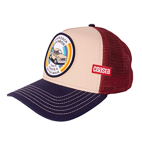 Coastal Cap - Djinns Cap - Baseball Cap Trucker Cap Limited Edition, viele Verschiedene Varianten inklusive Keyholder (Rainbow - beige) von Fanatics