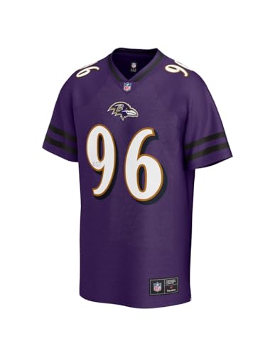 Fanatics Foundation NFL Team Baltimore Ravens Jersey Trikot (DE/NL/SE/PL, Alphanumerisch, L, Regular, Regular, lila) von Fanatics