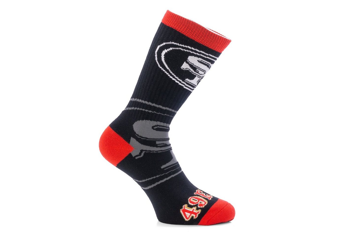 Fanatics Freizeitsocken Socken NFL San Francisco, G L, F blk/red (1-Paar) von Fanatics