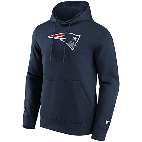 Fanatics Herren NFL Mid Essentials Crest Graphic Hoodie Farbe: Dunkelblau (Patriots) 1311M; Größe: XXXL von Fanatics