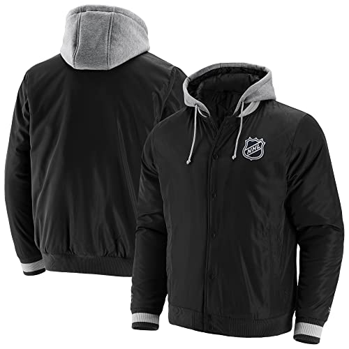 Fanatics Herren NFL NHL Sateen Jacke Farbe: Schwarz (NHL); Größe: XXL von Fanatics