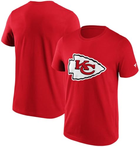 Fanatics Kansas City Chiefs Logo Männer T-Shirt rot L 100% Baumwolle NFL, Sport von Fanatics