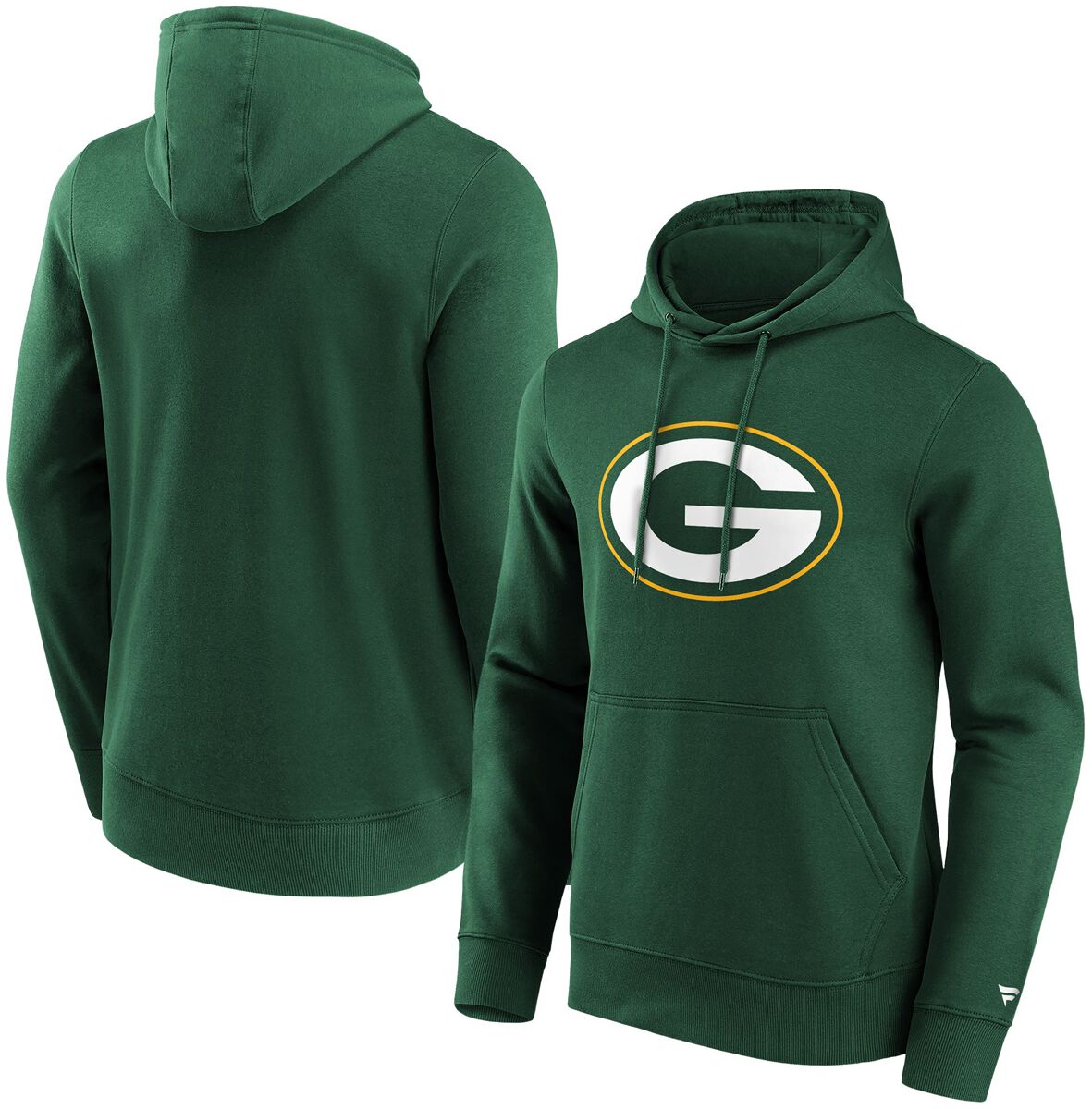 Fanatics Kapuzenpullover - Green Bay Packers Logo - S - für Männer - Größe S - dunkelgrün von Fanatics