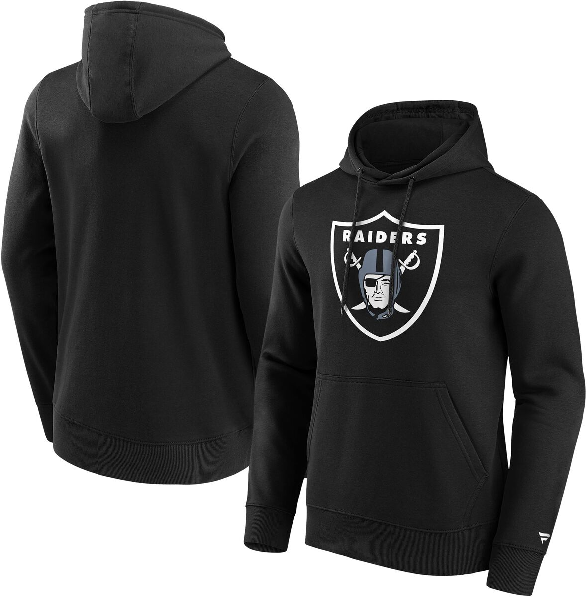 Fanatics Kapuzenpullover - Las Vegas Raiders Logo - S bis L - für Männer - Größe S - schwarz von Fanatics