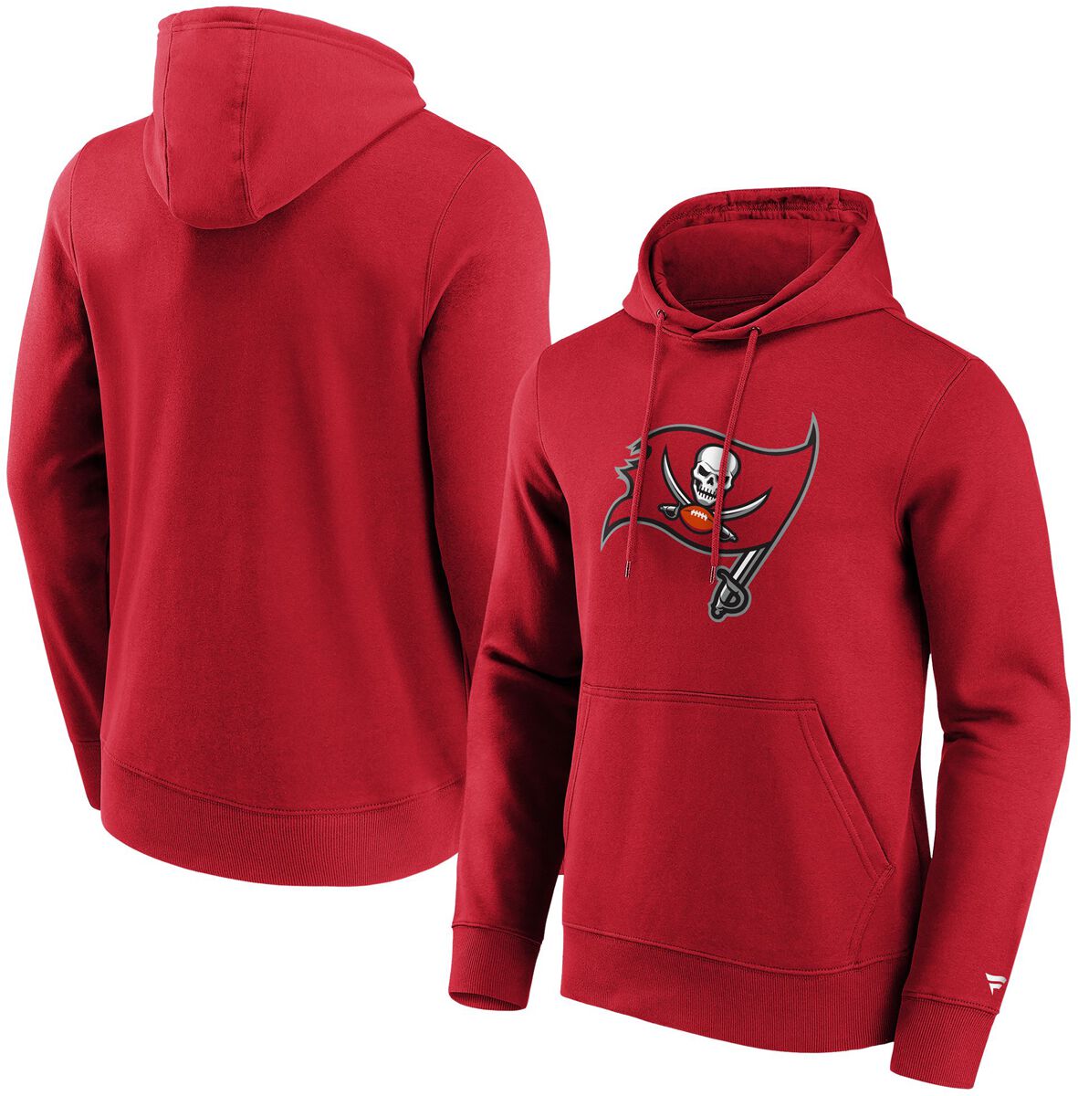 Fanatics Kapuzenpullover - Tampa Bay Buccaneers Logo - S bis M - für Männer - Größe M - rot von Fanatics