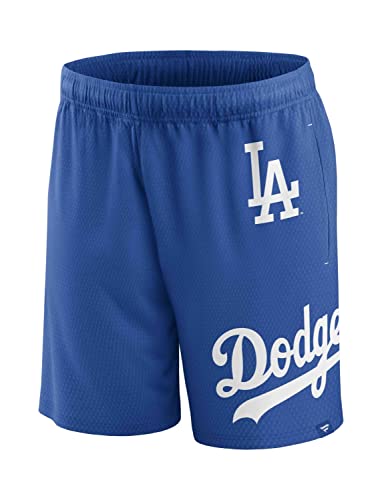 Fanatics - MLB Los Angeles Dodgers Mesh Shorts Farbe Blau, Größe S von Fanatics