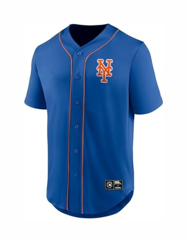 Fanatics - MLB New York Mets Core Franchise Jersey Hemd Farbe Blau, Größe S von Fanatics