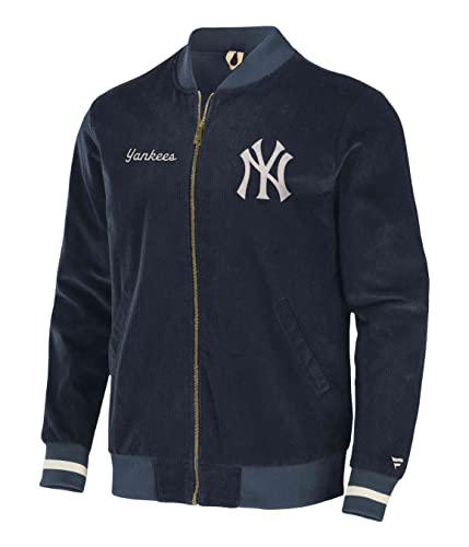 Fanatics - MLB New York Yankees Cord Bomber Jacke Farbe Blau, Größe XL von Fanatics