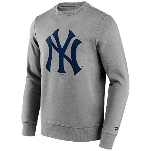 Fanatics - MLB New York Yankees Primary Logo Graphic Crew Sweatshirt Farbe Grau, Größe S von Fanatics