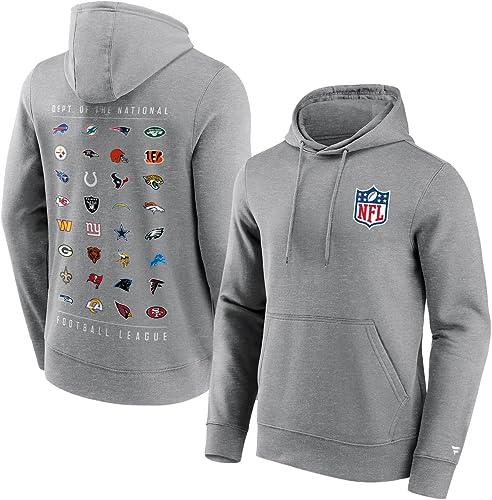 Fanatics NFL All Team Logo Männer Kapuzenpullover grau M von Fanatics