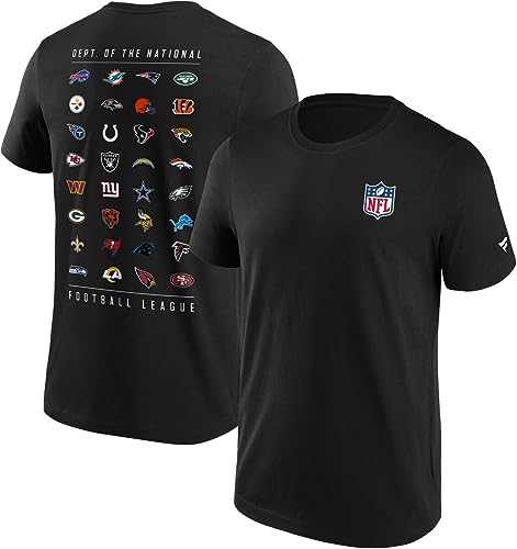 Fanatics NFL All Team Logo Männer T-Shirt schwarz S 100% Baumwolle NFL, Sport von Fanatics