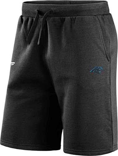 Fanatics - NFL Carolina Panthers Primary Logo Fleece Shorts Farbe Schwarz, Größe M von Fanatics