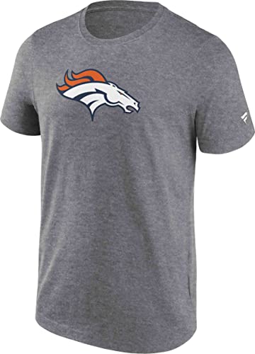 Fanatics - NFL Denver Broncos Primary Logo Graphic T-Shirt Farbe Grau, Größe 3XL von Fanatics