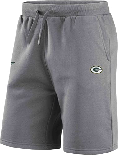 Fanatics - NFL Green Bay Packers Primary Logo Fleece Shorts Farbe Grau, Größe 3XL von Fanatics