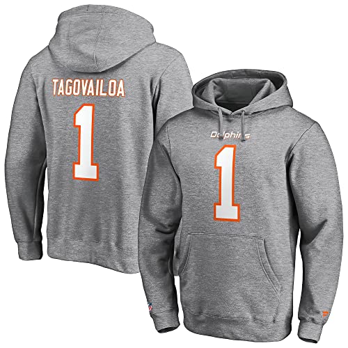 Fanatics NFL Miami Dolphins Hoodie Herren Kapuzenpullover (grau, M) von Fanatics