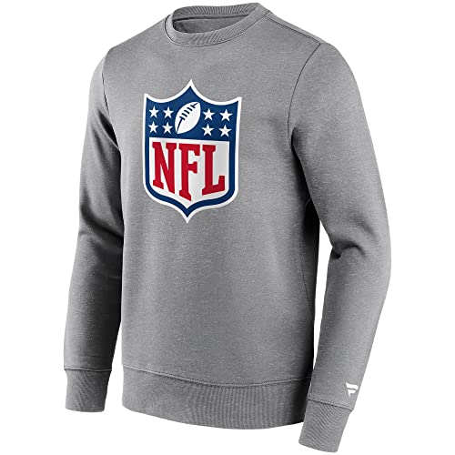 Fanatics - NFL Shield Primary Logo Graphic Crew Sweatshirt Farbe Grau, Größe XXL von Fanatics