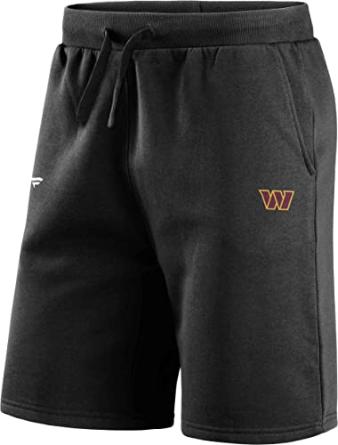 Fanatics - NFL Washington Commanders Primary Logo Fleece Shorts Farbe Schwarz, Größe L von Fanatics
